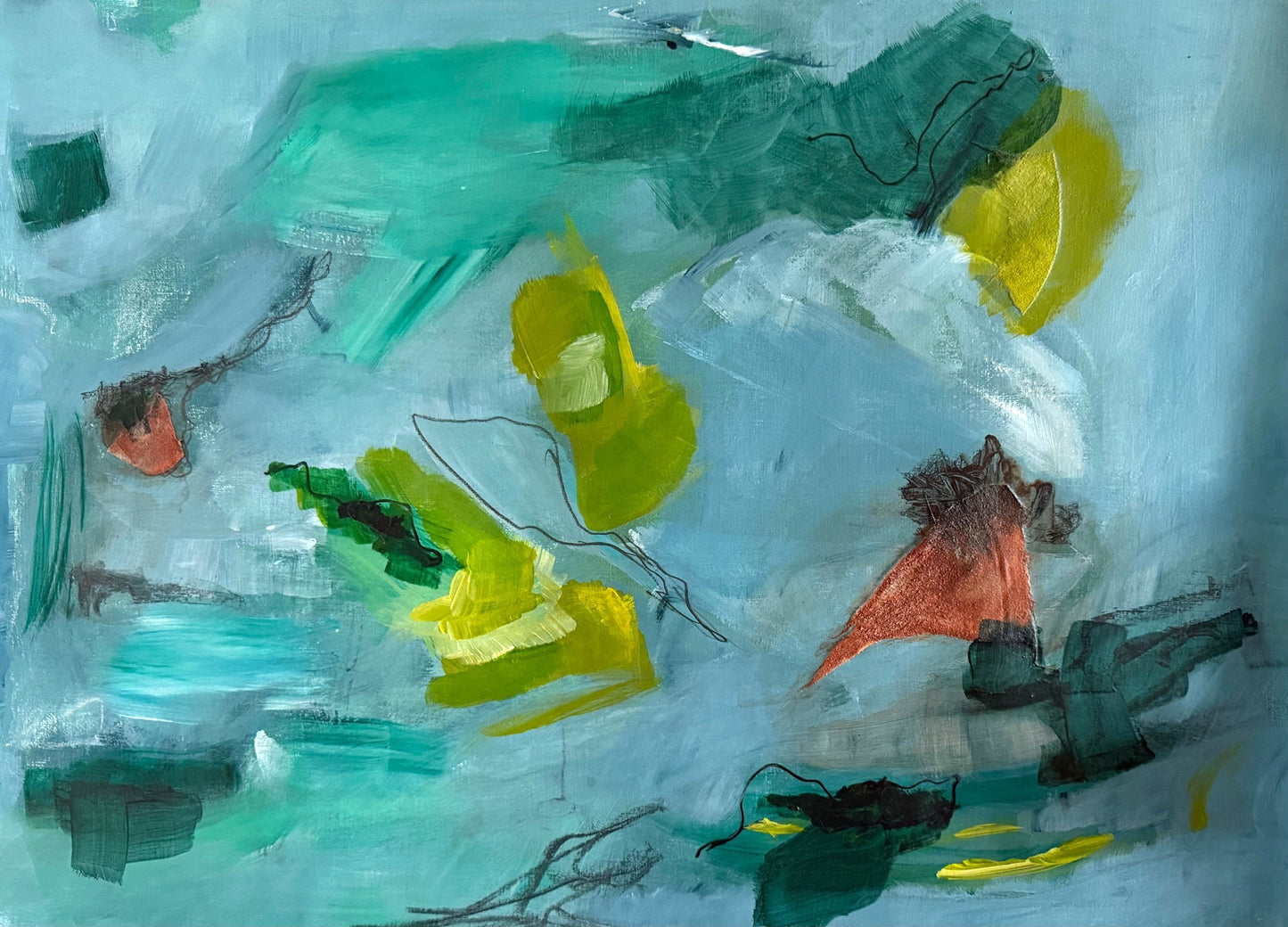 Paula Reade 'A Swirl of Phtalo Green'