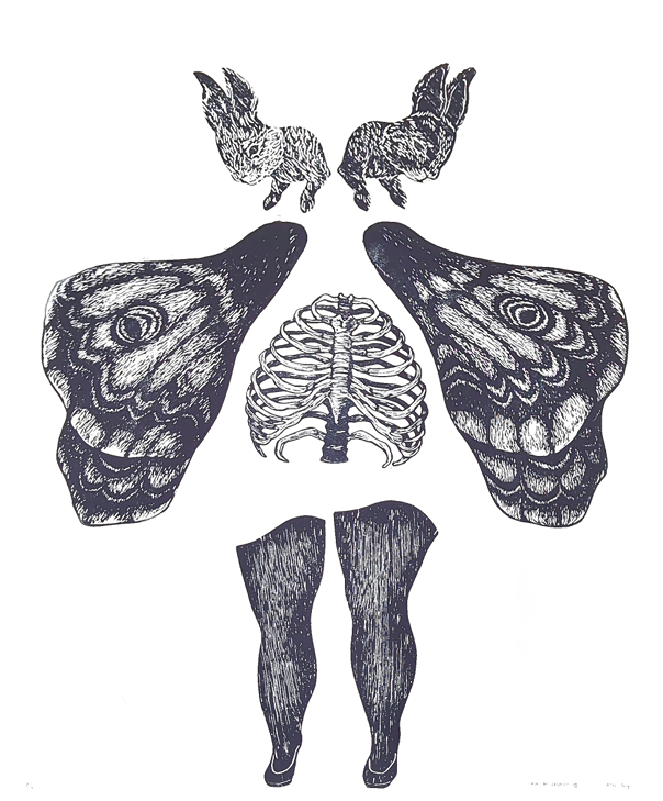 Iria Do Castelo 'Untitled - Wings, ribs, rabbits'