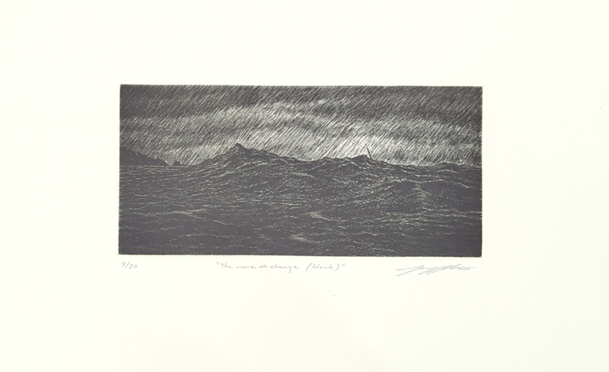 Joel Wolter 'The Wave of Change (Black)'