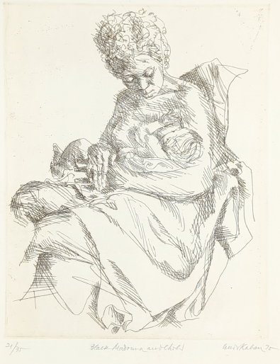 Louis Kahan 'Black Madonna and Child'