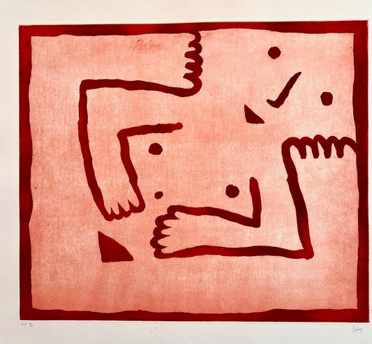 Michael Leunig 'Untitled - red abstract figure)' image 0