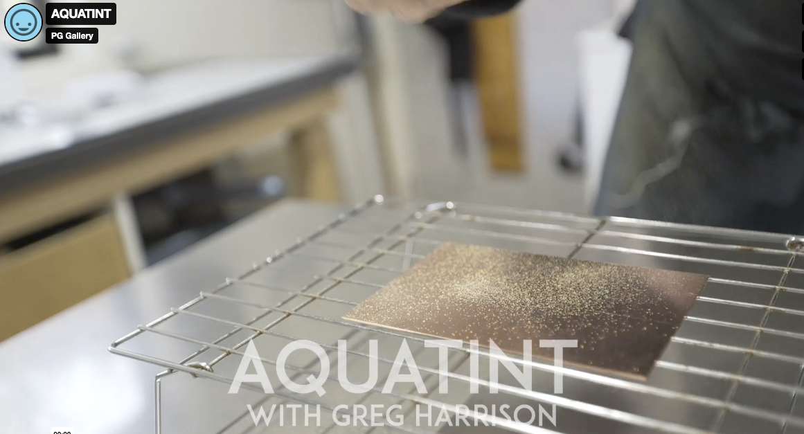 Load video: Learn how to make an aquatint.Master printmaker Greg Harrison demonstrates how to make an aquatint, video by Rick Mereki.Project funded by Creative Victoria