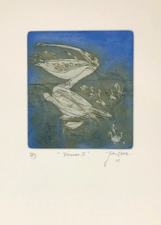 John Olsen 'Dinner II' 2008