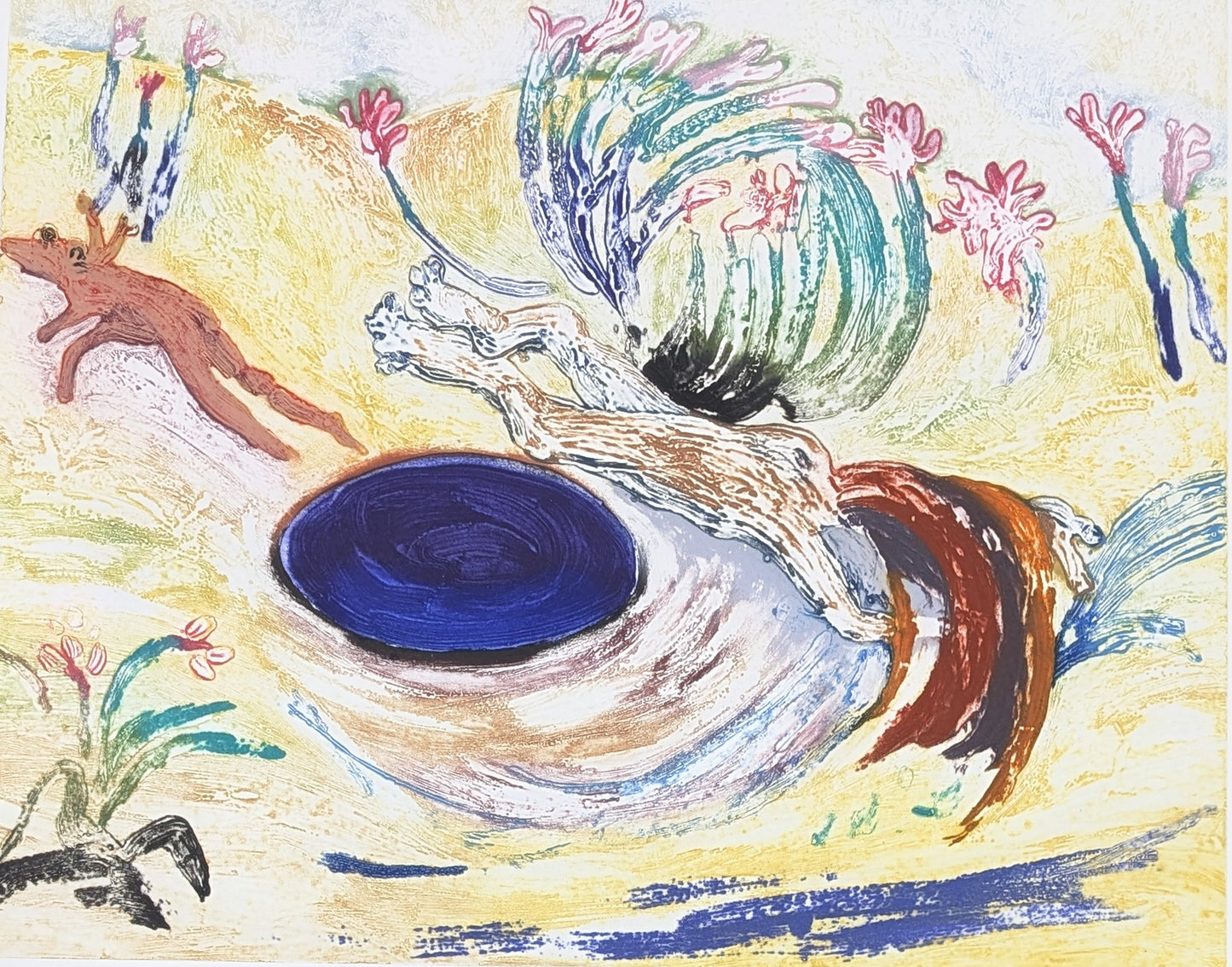 Arthur Boyd 'Floating over a dark pond'