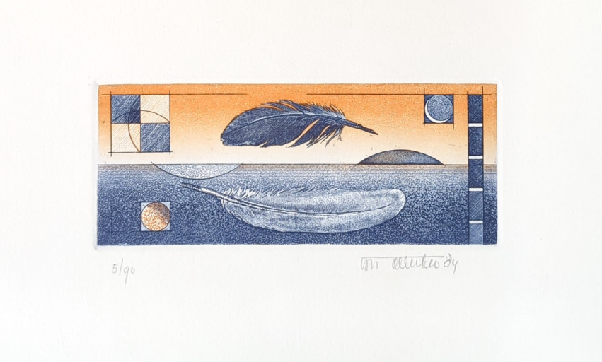 Chris Van Otterloo 'Untitled, Two Feathers'