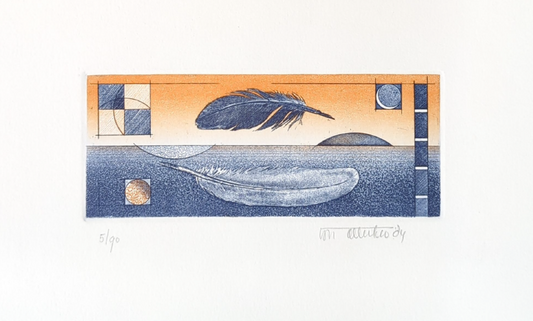 Chris Van Otterloo 'Untitled, Two Feathers'