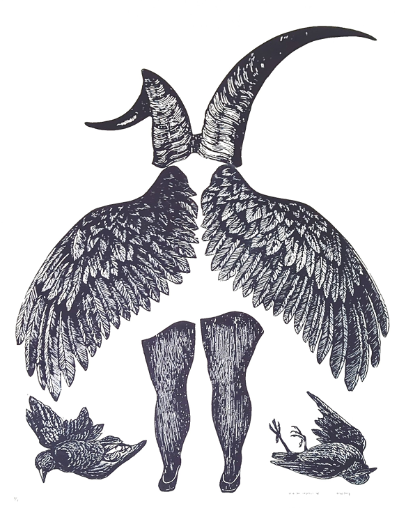 Iria Do Castelo 'Untitled - Wings, horns, legs'