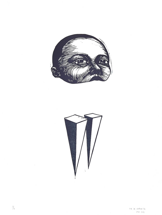 Iria Do Castelo 'Untitled - Head, pyramids'