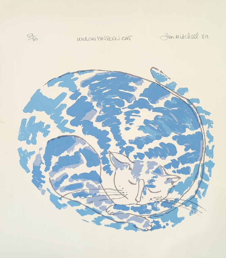 Jan Mitchell 'Willow Pattern Cat' 1989