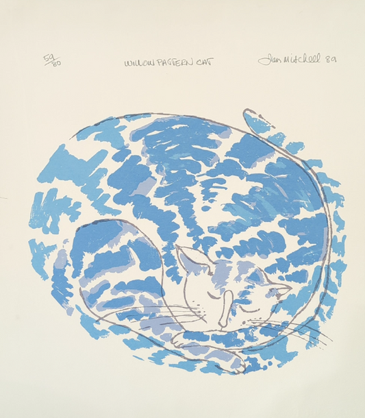 Jan Mitchell 'Willow Pattern Cat' 1989
