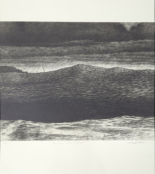 Joel Wolter 'The Wave of Change III (Black)'