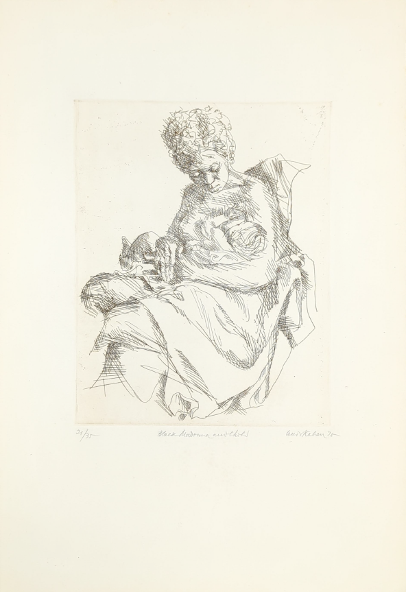 Louis Kahan 'Black Madonna and Child'