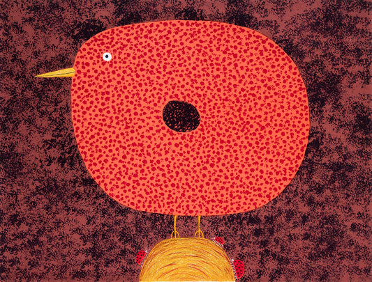 Dean Bowen 'Spotted Bird with Ladybird Family'
