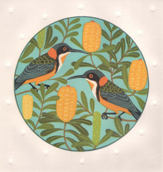 Kate Hudson 'Eastern Spinebill with Banksias' image 0