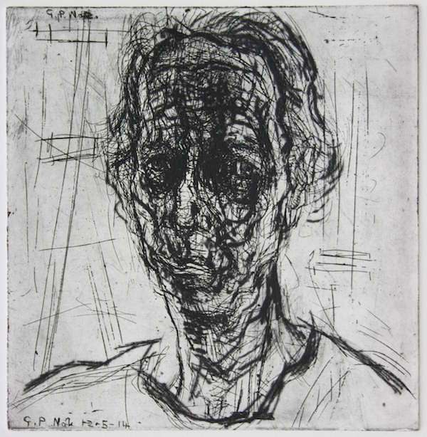 David_ Fairbairn_ Portrait of G.P. No2_ Copper Etching & Drypoint on Hahnemuhle_30 x29 cms _2014 IMG_2935